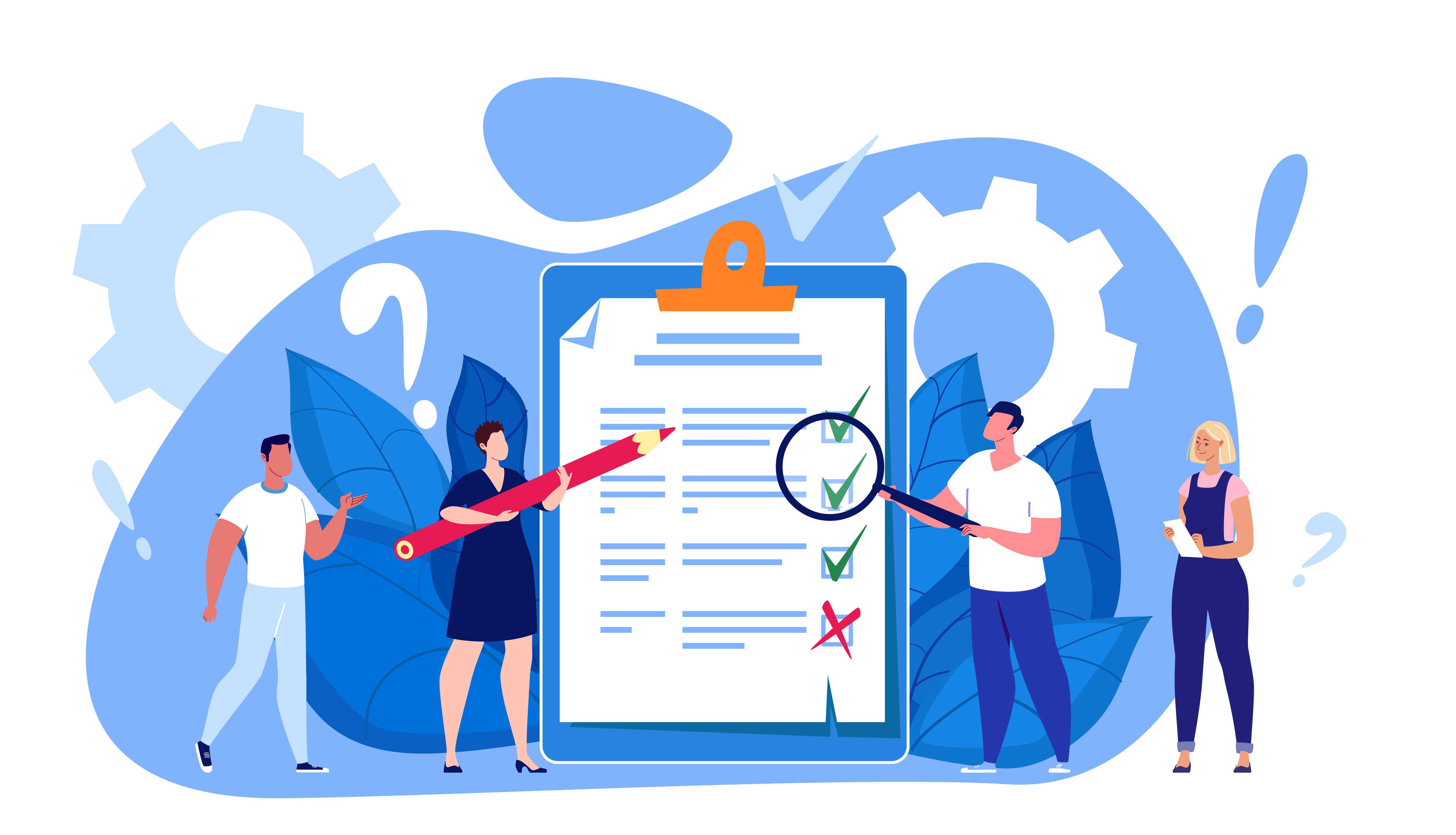 Illustration of a group of people looking at an oversized healthcare checklist on a clipboard in front of a blue background. Click here to learn how hospitals, ASCs, and physicians use our healthcare data analytics platform to reduce costs and improve patient outcomes.